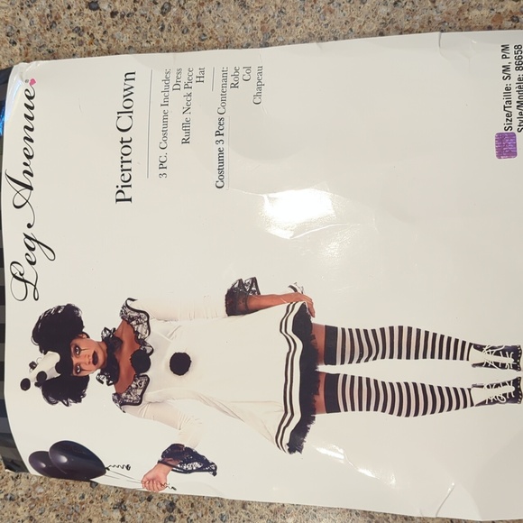 Leg Avenue | Dresses | Leg Avenue Pierrot Clown Costume Nwt | Poshmark